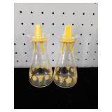 Pair of Pyrex Butterfly Gold Salt & Pepper Shakers