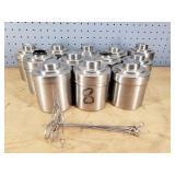 Nikor 12 Stainless Photo Developing Canisters