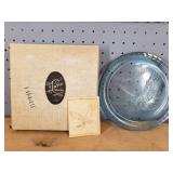 Indiana Glass Tiara Exclusive Blue Eagle Plate