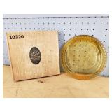 Indiana Glass Tiara Exclusive Amber Eagle Plate