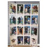 1987 Major League Baseball Smokey Bear Day Sheet