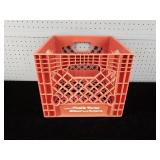 Prairie Farms Red Plastic Milk Crate