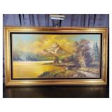 Francis ~ Huge Oil On Canvas 24" x 48"