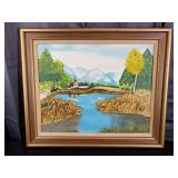 AHT (?) Oil On Canvas 17" x 21"