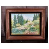 Framed Oil On  Canvas 12" x 18"