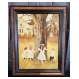 Framed Print Ring Around The Rosie 18" x 21"