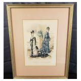 Les Modes Parisiennes 1877 Framed Illustration