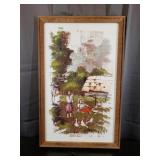 Thom 96 - Couple On Shore - Oil On Canvas 13"x21"