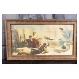 Vintage Roman Storyteller Lithograph 11" x 19"