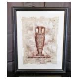 Richard Henson - Ancient Urn Framed Print 18"x22"