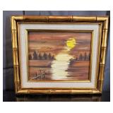 Pat - Sunset Lake - Oil On Canvas - 8" x 10"