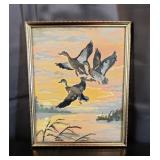 Paint By Numbers - Ducks - Metal Frame - 8"x10"