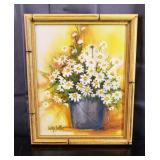 Judye Saffle - Daisy Pail - Oil On Canvas 8" x10"