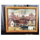 Framed Print Fishing Boat 12" x 16"
