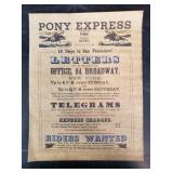 Parchment - Pony Express - Repro 9" x 11"