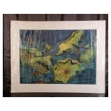 Carline Cuttrell - Lilly Pads - 27" x 35"