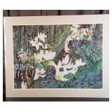 Carline Cuttrell - Abstract Swans - 27" x 35"