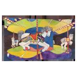 Carline Cuttrell - Carousel Pony - 13" x 22"