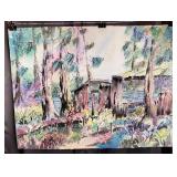 Carline Cuttrell - Swamp Shack - 22" x 30"