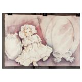 Carline Cuttrell - The Doll - 15" x 22"