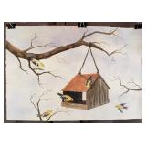 Carline Cuttrell - Orioles Feeder - 15" x 22"