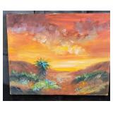 Carline Cuttrell - Desert Sunset - 8" x 10"
