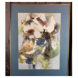 Carline Cuttrell - Abstract Blue - 22" x 30"