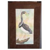 Carline Cuttrell - Blue Heron - 12" x 18"