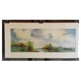 Carline Cuttrell - Meadow Stream - 12" x 26"