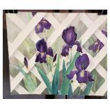 Carline Cuttrell - Purple Iris - 9" x 11"