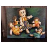 Carline Cuttrell - Smiling Dolls - 16" x 20"