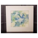 Carline Cuttrell - Pastel Leaves - 11" x 11"