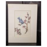 Carline Cuttrell - Bluebird of Happiness - 9"x12"