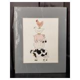 Carline Cuttrell - Farm Five - 11" x 14"