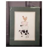 Carline Cuttrell - Farm Four - 11" x 14"