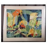 Carline Cuttrell - Pair of Parrots - 27" x 32"