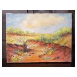 Carline Cuttrell - Desert Gully - 9" x 12"