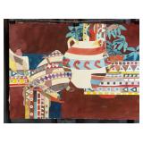 Carline Cuttrell - Aztec Pottery - 22" x 30"