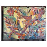 Carline Cuttrell - Mosaic Parrots - 22" x 30"