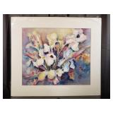 Carline Cuttrell - White Iris - 22" x 25"