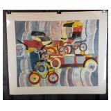 Carline Cuttrell - Antique Cars - 27" x 32"
