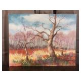 Carline Cuttrell - Nightfall Forest - 14" x 18"