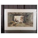 Carline Cuttrell - Farm Girl - 18" x 27"