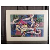 Carline Cuttrell -Street Carnival - 20" x 27"