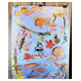 Unknown - Blue Persuasion - 22" x 30"