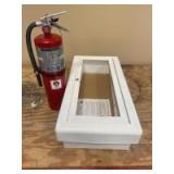 JL Industries Fire Extinguisher and Cabinet With