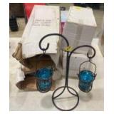 4 Hanging Metal Candle Holders