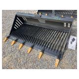 Land Honor Skid Steer Rock Bucket, 66"