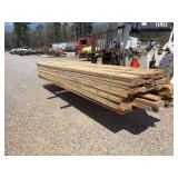 (50) Pine 2" x 8" Rough Cut Lumber - 12-14