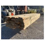 (50) Pine 2" x 8" Rough Cut Lumber - 12-14